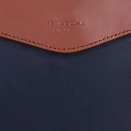 Sac de voyage Hexagona, Sac de voyage format 65 cm unisexe en nylon bleu marine