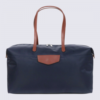 Sac de voyage Hexagona, Sac de voyage format 65 cm unisexe en nylon bleu marine