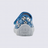 Chaussons Superfit, chaussons enfant en textile bleu imprimé football
