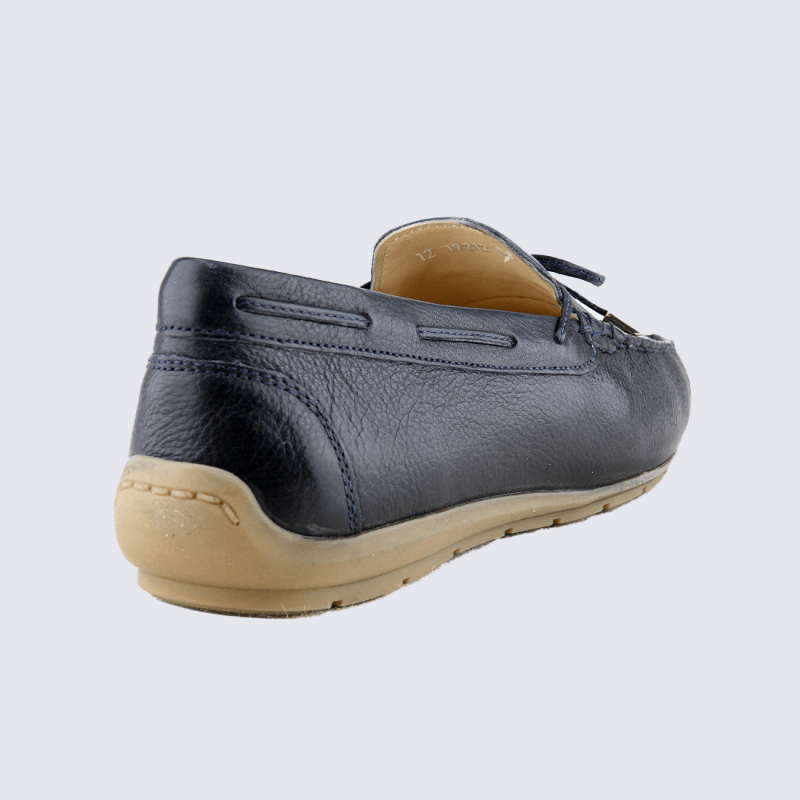 Mocassins Ara, mocassins élégants et confortables femme en cuir bleu