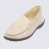 Mocassins Waldlaufer, mocassins modernes et confortables pour femme en cuir calli beige