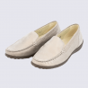 Mocassins Waldlaufer, mocassins modernes et confortables pour femme en cuir calli beige