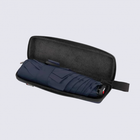 Parapluie X4U Knirps, Parapluie compact ultra-léger mixte en polyester bleu marine