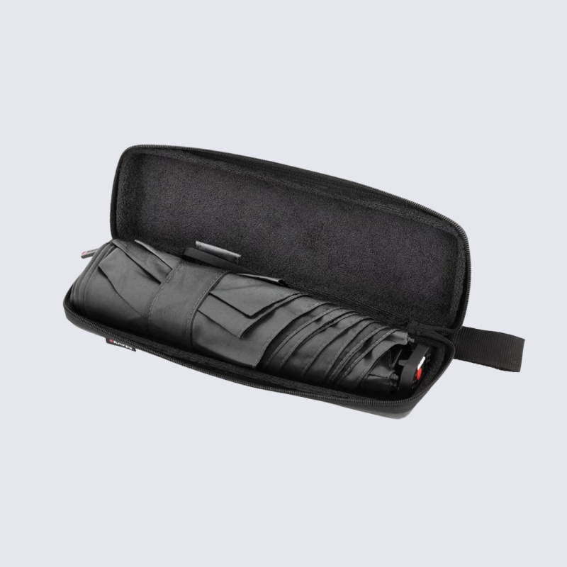 Parapluie X4U Knirps, Parapluie compact ultra-léger mixte en polyester noir