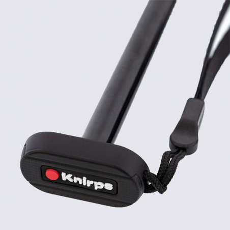 Parapluie US 050 Knirps, Parapluie slim ultra-léger mixte en polyester noir