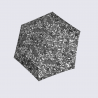 Parapluie US 050 Knirps, Parapluie slim ultra-léger mixte en polyester imprimé graphique noir et blanc
