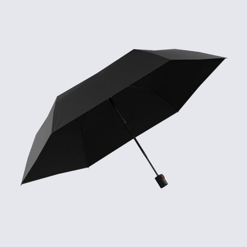Parapluie U.200 Knirps, Parapluie pliant automatique ultra-léger mixte en polyester noir