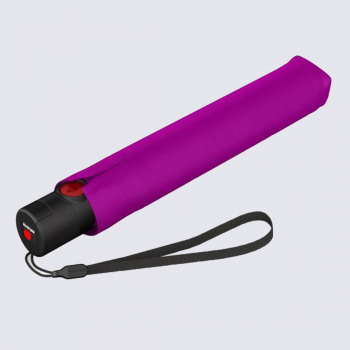 Parapluie U.200 Knirps, Parapluie pliant automatique ultra-léger mixte en polyester fuchsia