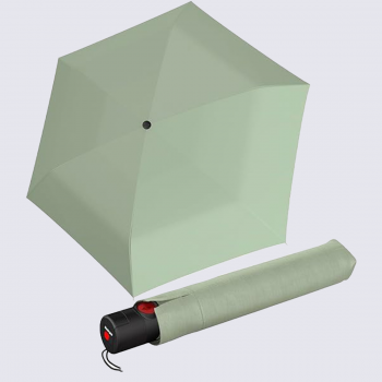 Parapluie U.200 Knirps, Parapluie pliant automatique ultra-léger mixte en polyester vert menthe