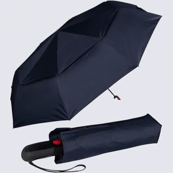 Parapluie Knirps Fiber Xtreme Duomatic XXL, parapluie de poche automatique mixte en polyester bleu marine