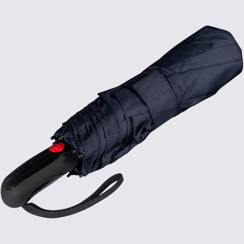 Parapluie Knirps Fiber Xtreme Duomatic XXL, parapluie de poche automatique mixte en polyester bleu marine