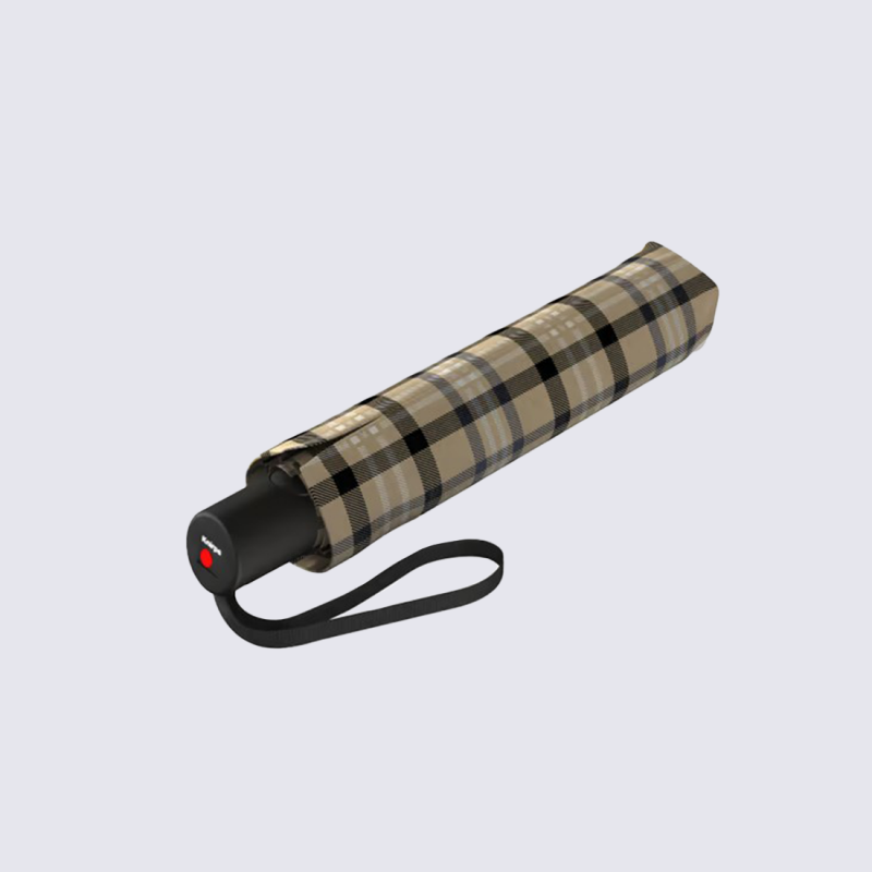 Parapluie Knirps A.200 Duomatic, parapluie de poche automatique mixte à motif tartan en polyester