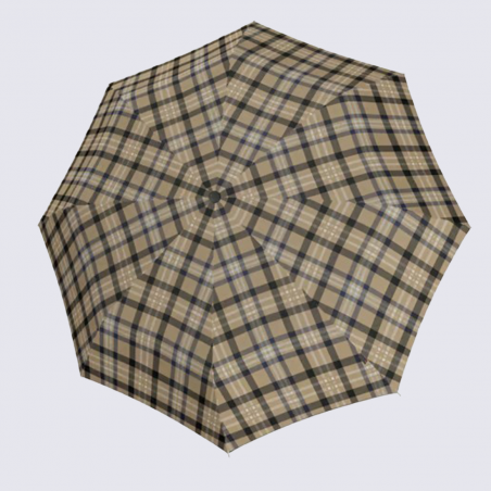 Parapluie Knirps A.200 Duomatic, parapluie de poche automatique mixte à motif tartan en polyester