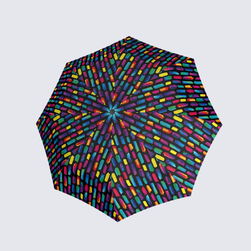 Parapluie Knirps A.200 Duomatic, parapluie de poche automatique mixte en polyester multicolore