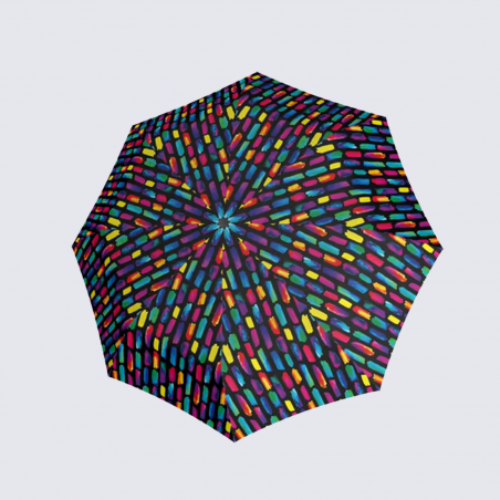 Parapluie Knirps A.200 Duomatic, parapluie de poche automatique mixte en polyester multicolore