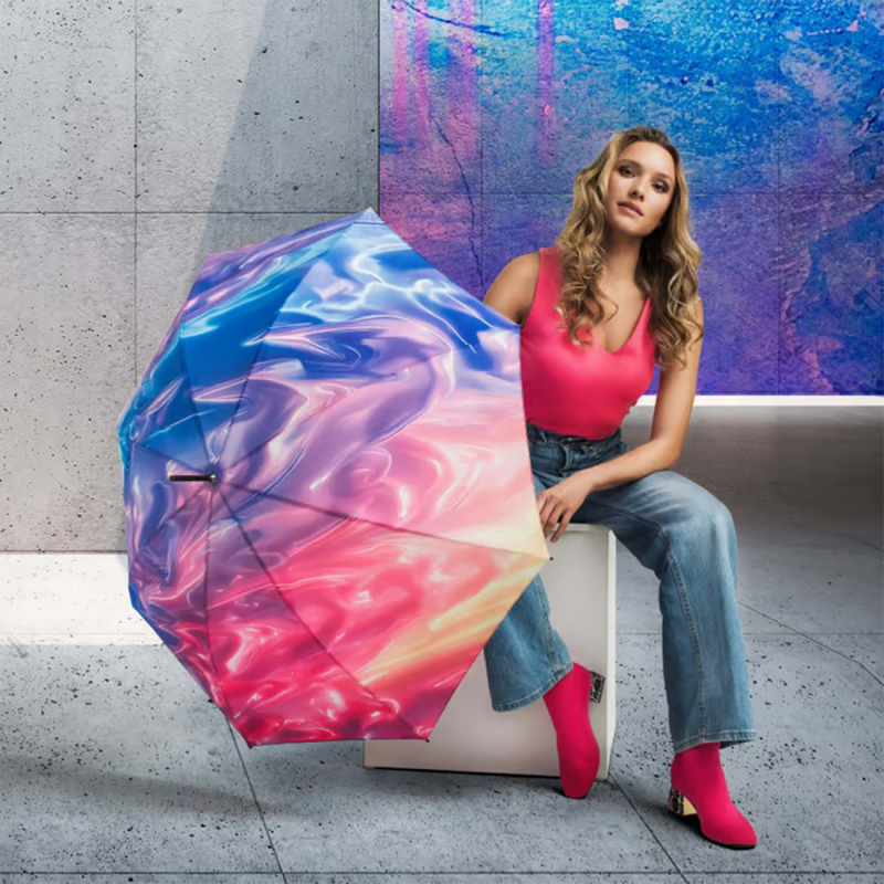 Parapluie Knirps A.200 Duomatic, parapluie de poche automatique mixte en polyester motif Imagine