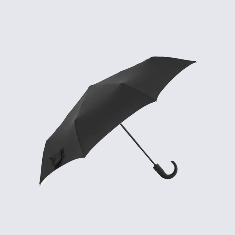 Parapluie pliant Duomatic T.260 Knirps, Parapluie compact mixte en polyester noir
