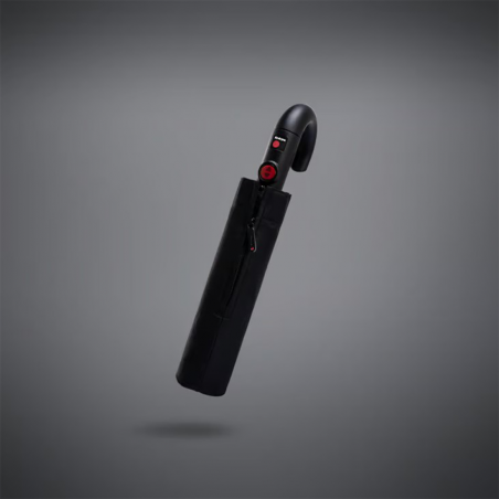 Parapluie pliant Duomatic T.260 Knirps, Parapluie motif à carreaux mixte en polyester noir