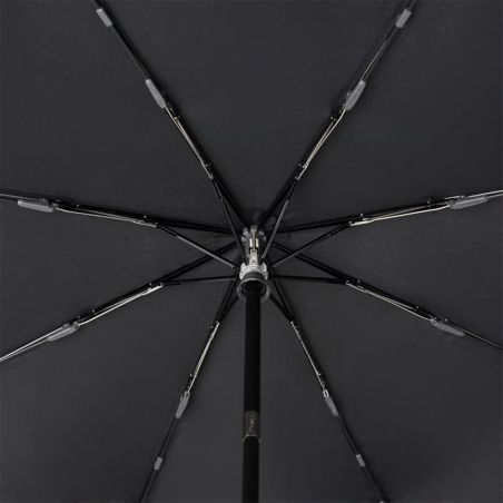 Parapluie pliant Duomatic T.260 Knirps, Parapluie motif à carreaux mixte en polyester noir