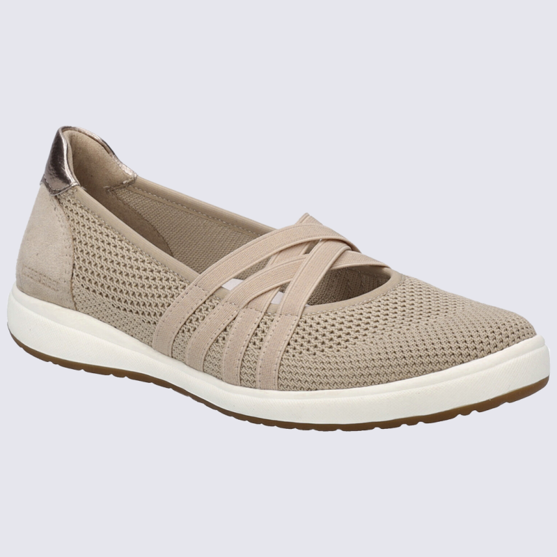 Ballerines Josef, Ballerines chic et confort femme en cuir et textile céramique