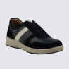 Baskets Mephisto, baskets confortables homme en cuir bleu