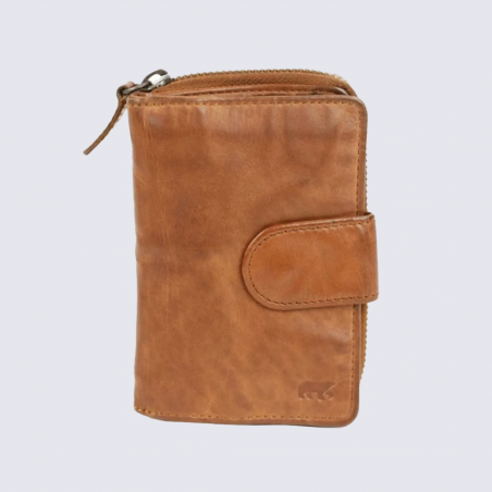 Petit portefeuille Bear, petit portefeuille et porte-cartes en cuir jaune