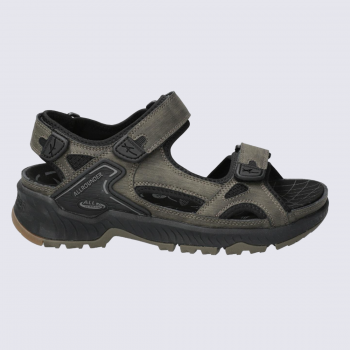 Sandales Allrounder, sandales confortables homme en textile olive