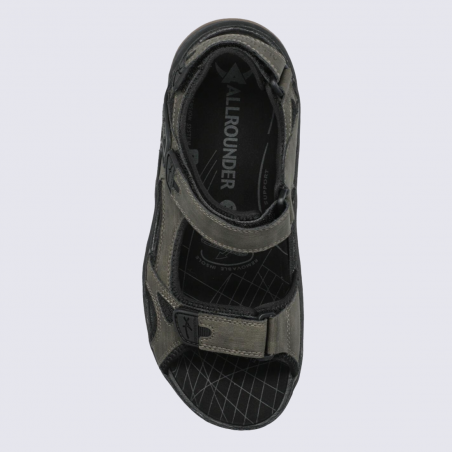 Sandales Allrounder, sandales confortables homme en textile olive