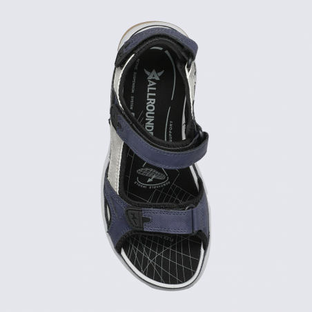 Sandales Allrounder, sandales à velcro sportives femme textile caban alliage