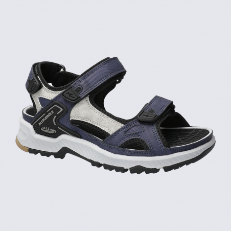 Sandales Allrounder, sandales à velcro sportives femme textile caban alliage