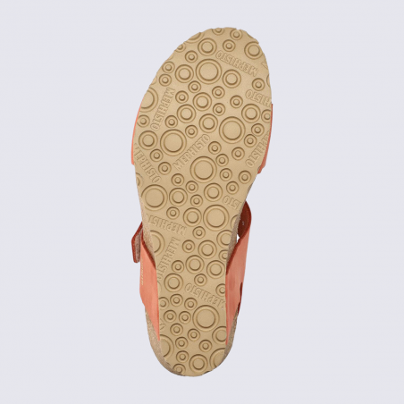 Sandales compensées Mephisto, sandales à talons compensés femme en cuir chili