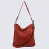 Sac porté épaule Bear, sac porté épaule Ava femme en cuir rouge
