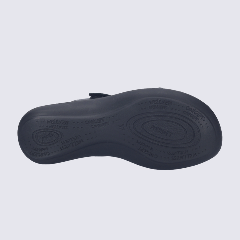 Sandales Josef Seibel, Sandales sandale femme en cuir verni noir