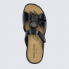 Sandales Josef Seibel, Sandales sandale femme en cuir verni noir