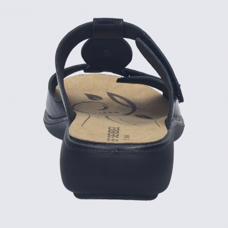Sandales Josef Seibel, Sandales sandale femme en cuir verni noir
