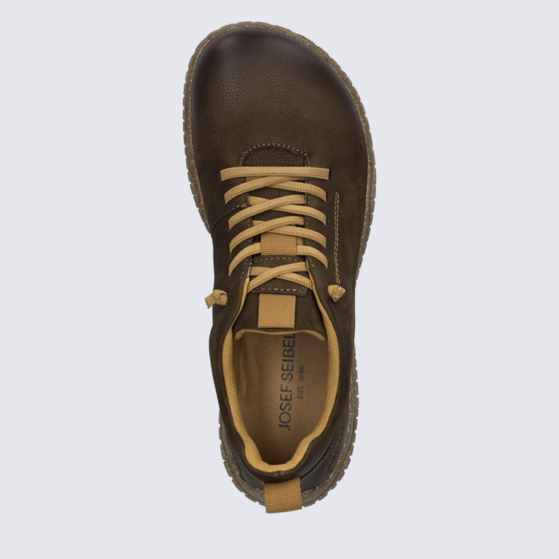 Sneaker Wallace 04, Sneaker confort homme en cuir brun Brasil