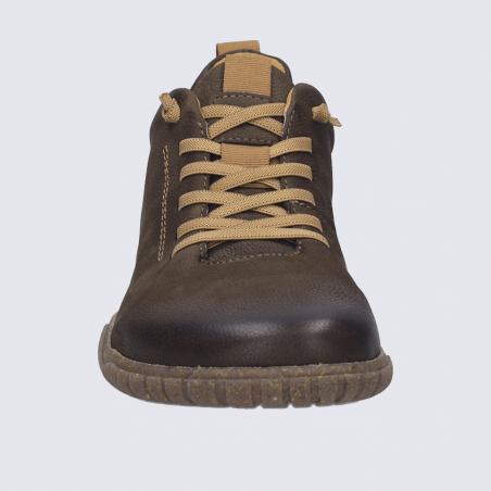 Sneaker Wallace 04, Sneaker confort homme en cuir brun Brasil