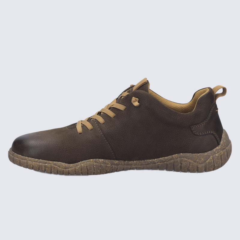 Sneaker Wallace 04, Sneaker confort homme en cuir brun Brasil