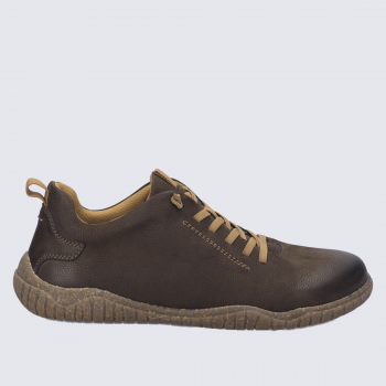 Sneaker Wallace 04, Sneaker confort homme en cuir brun Brasil