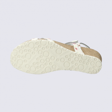 Sandales Mephisto, sandales à talons compensés femme en cuir multicolore