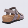 Sandales 5437 Rohde, Sandales doubles brides femme en synthétique anthracite