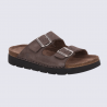 Mules Rohde, Mules double bride réglable et semelle anatomique homme expresso