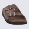 Mules Rohde, Mules double bride réglable et semelle anatomique homme expresso