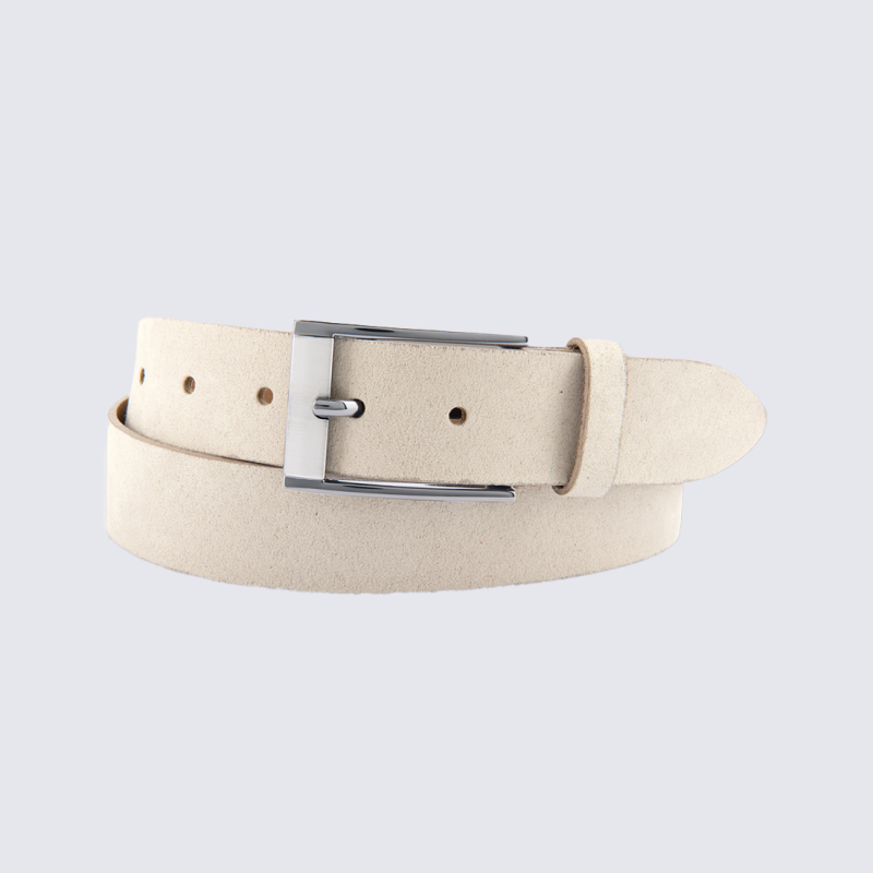 Ceinture Bernd Götz, ceinture tendance femme en cuir sable