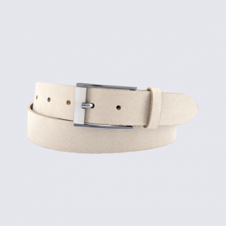 Ceinture Bernd Götz, ceinture tendance femme en cuir sable
