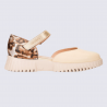 Sandales Wonders, sandales fermées tendances femme en cuir vanille