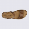 Sandales Sevran 01 Josef Seibel, Sandales brides croisées femme en cuir cognac