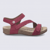 Sandales Tonga 78 Josef Seibel, Sandales brides croisées femme en cuir rose