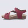 Sandales Tonga 78 Josef Seibel, Sandales brides croisées femme en cuir rose