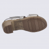 Nu pied Josef Seibel, nu pied à talon femme cuir champagne